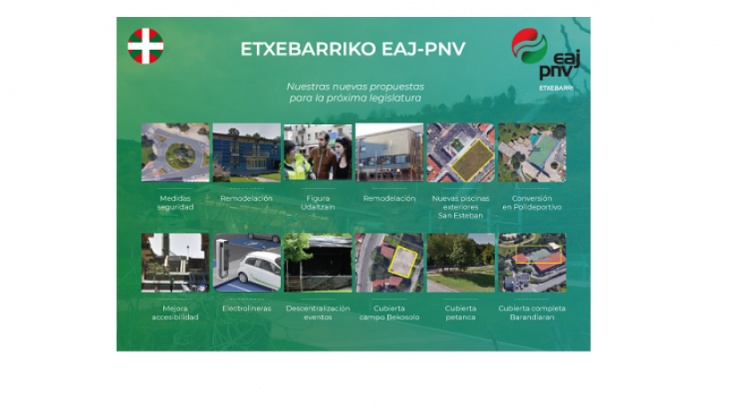 EAJ-PNV Etxebarrik Datorren Legealdirako Dituen Proiektu Batzuk!