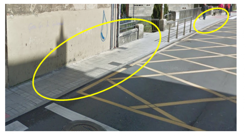 San Esteban etorbidean  baranda luzatzearen eskaera!