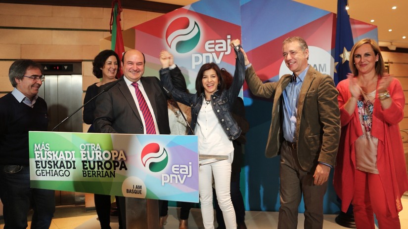 EAJ-PNV gana las elecciones al Parlamento Europeo en la CAV y en el conjunto de los siete territorios vascos