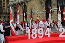 120º aniversario de la primera izada de la enseña nacional vasca.