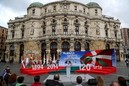 120º aniversario de la primera izada de la enseña nacional vasca.